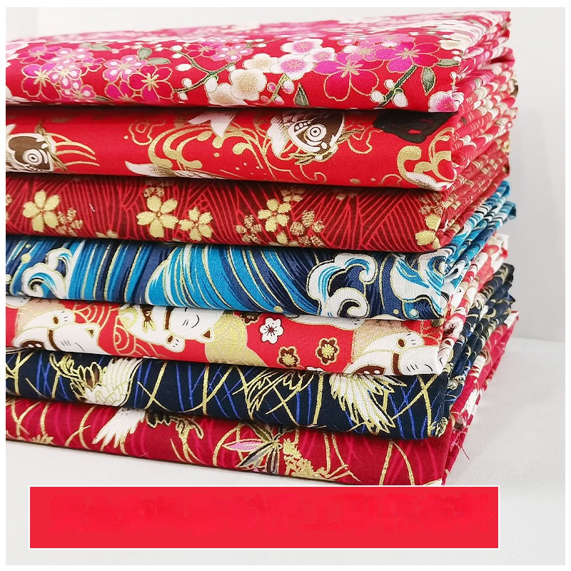 Textile Sewing Patterns - Tela japonesa de flores estampadas por