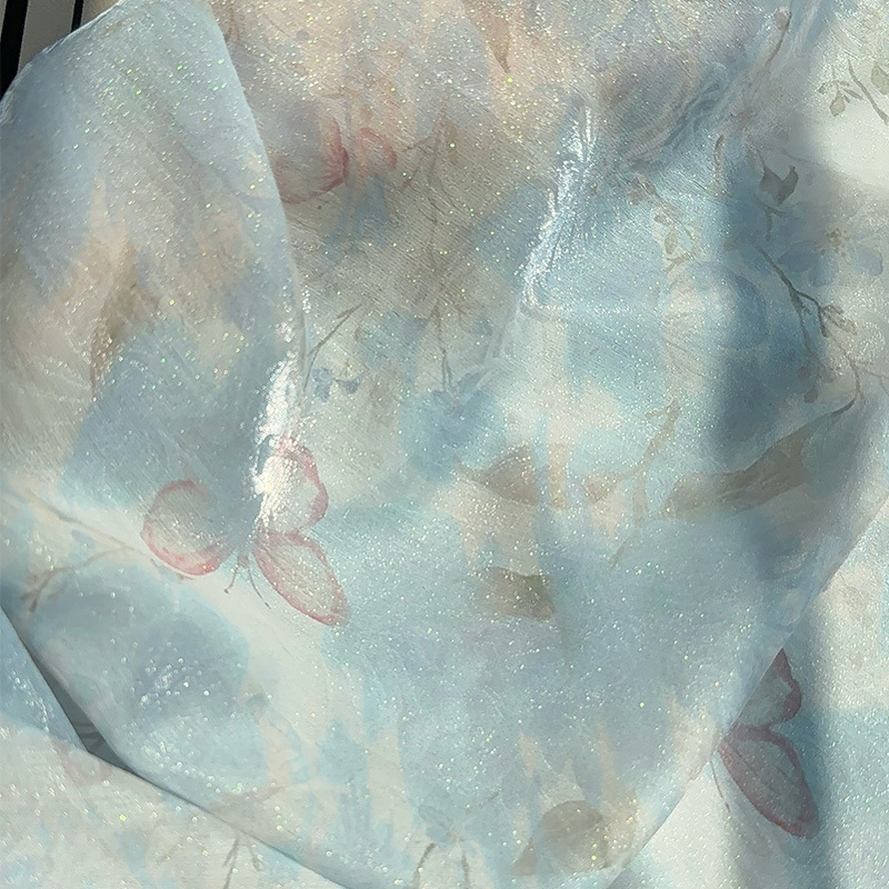 Sewing Garments - Tela estampada digital de jacquard floral