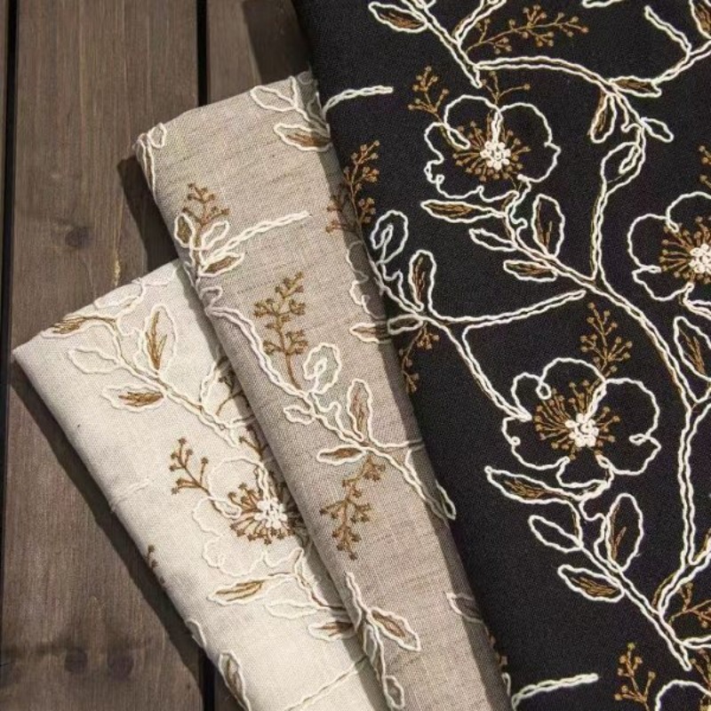 Tela de encaje de tul bordado, - Sewing Fabric reseña y precio